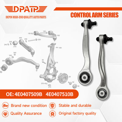 Lengan kontrol atas 4E0407509B 4E0407510B untuk Lengan kontrol lengkap Audi A6 C6