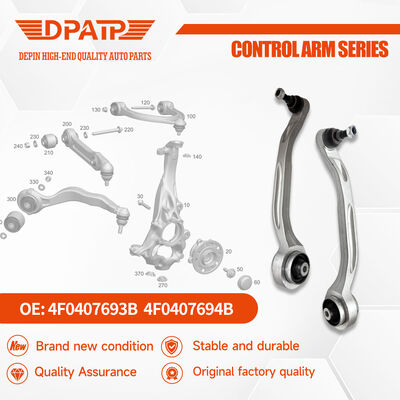 Lengan kontrol bagian bawah 4F0407693B 4F0407694B untuk Lengan Kontrol Suspensi Depan Audi A6 C6